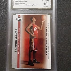 GMA 10 Lebron James Rookie Card LA LAKERS CAVS